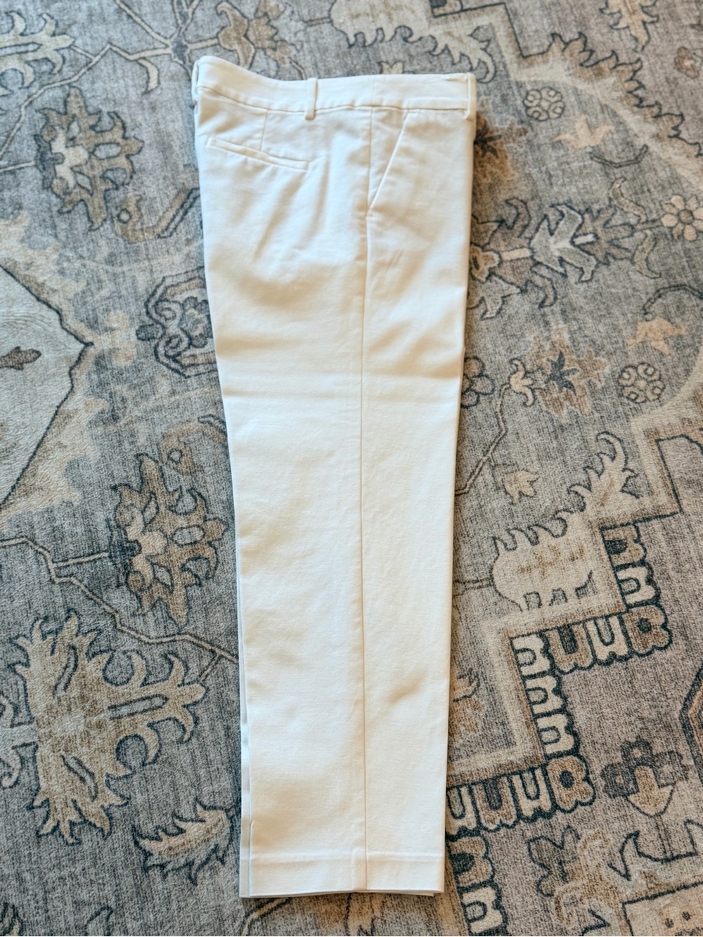 LOFT Straight-Leg White Jeans